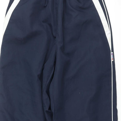 Sportswear International Womens Blue Polyester Track Pants Trousers Size 26 in L30 in Regular Pullover - Piped Sides