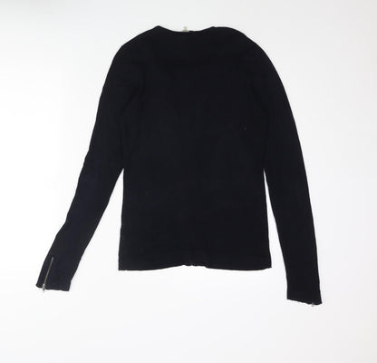 Womens UK Size 6 Gerard Darel Blue Full Zip Jumper