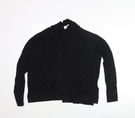 Gap Womens Black V-Neck Cotton Cardigan Jumper Size M