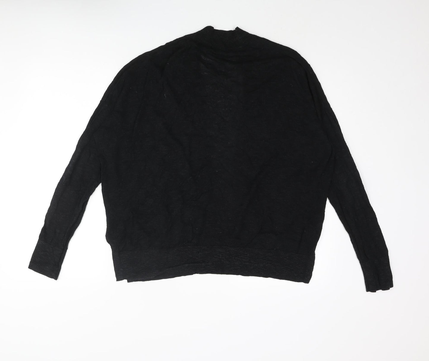 Gap Womens Black V-Neck Cotton Cardigan Jumper Size M