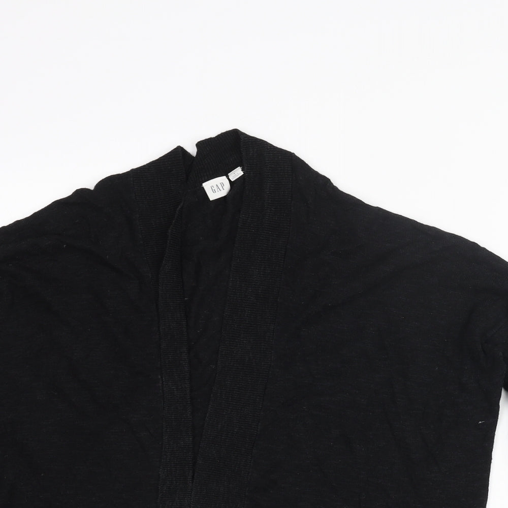 Gap Womens Black V-Neck Cotton Cardigan Jumper Size M