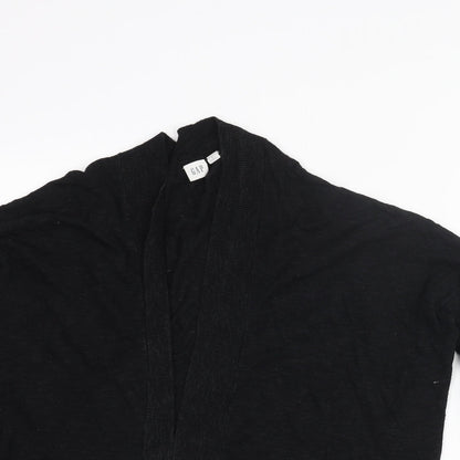 Gap Womens Black V-Neck Cotton Cardigan Jumper Size M