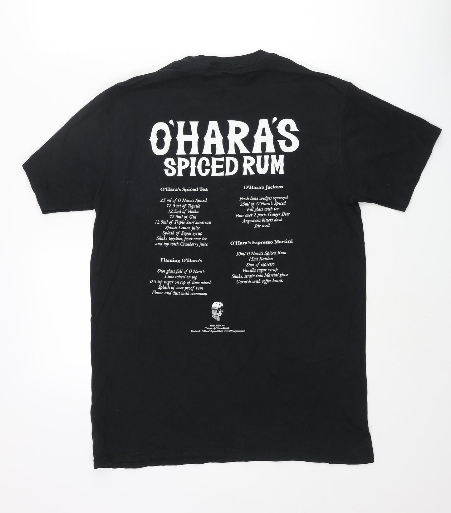 Mens UK Size L Gildan Black  T-Shirt