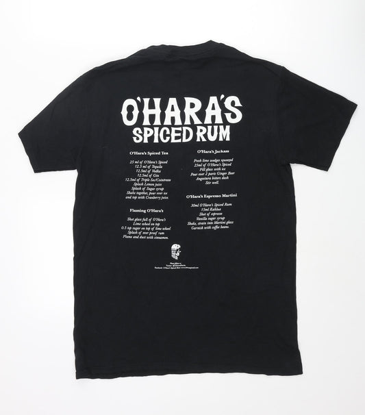 Mens UK Size L Gildan Black  T-Shirt