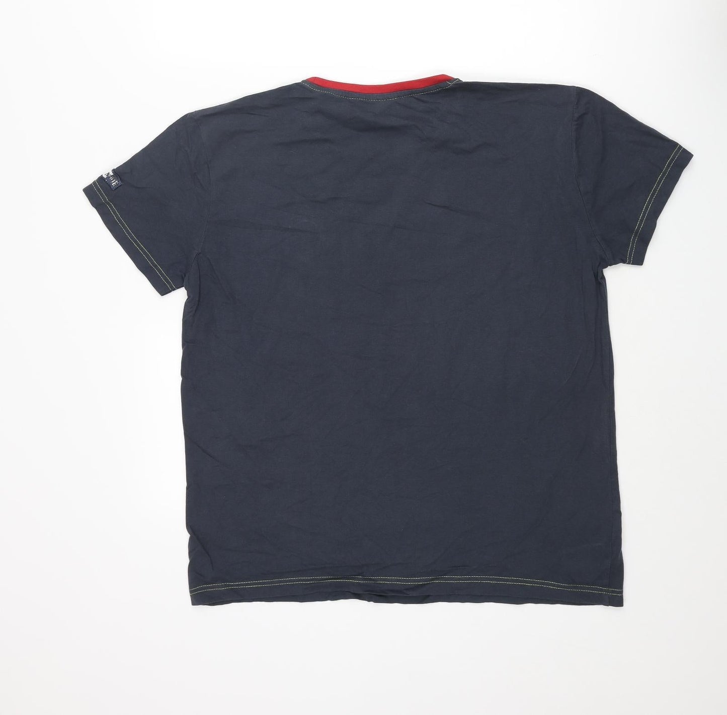 Hublot Mens Blue Cotton T-Shirt Size XL Crew Neck - Navy Dept