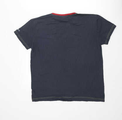 Hublot Mens Blue Cotton T-Shirt Size XL Crew Neck - Navy Dept
