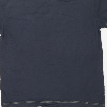 Hublot Mens Blue Cotton T-Shirt Size XL Crew Neck - Navy Dept