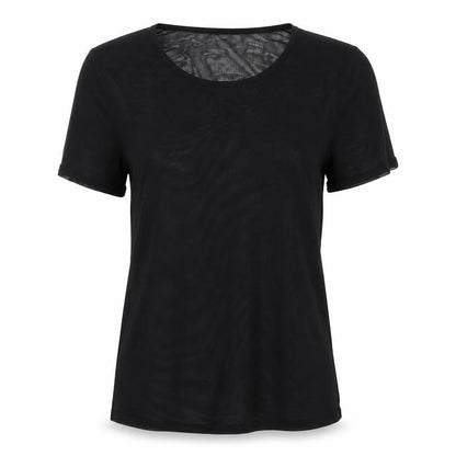 Womens UK Size 10 New Look Black Basic Blouse