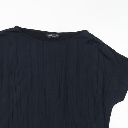 Womens UK Size 12 Marks and Spencer Black Basic T-Shirt