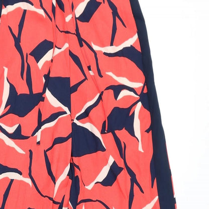 Womens UK Size 10 Marks and Spencer Regular Fit  Red Trousers