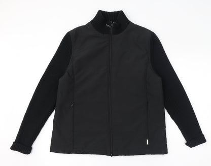 Pomodoro Womens Black Jacket Size L Zip