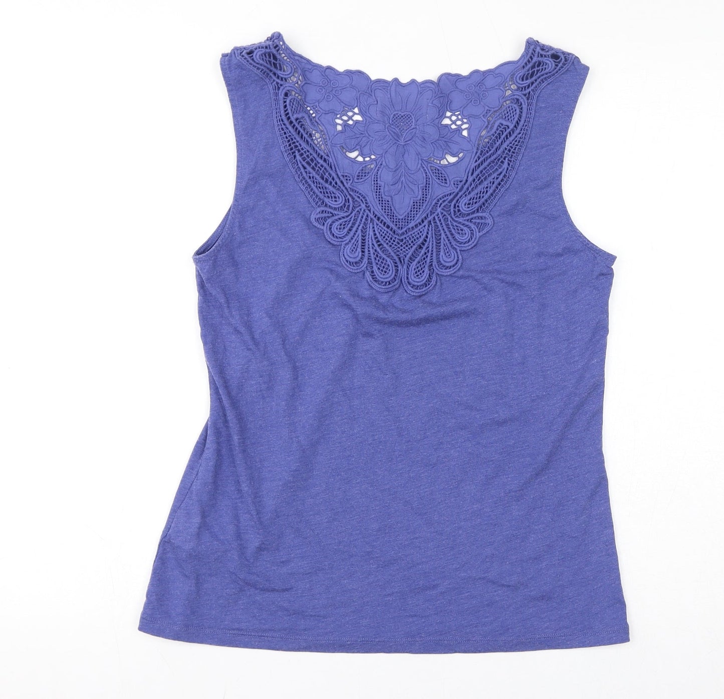 Womens UK Size 10 Per Una Blue Basic Tank