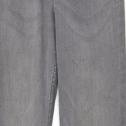 Divided by H&M Womens Grey Cotton Skinny Jeans Size 10 L28 in Regular Zip - Pockets