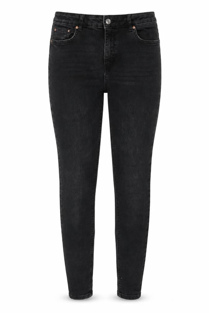 Denim & Co. Womens Grey Cotton Skinny Jeans Size 12 L30 in Regular Zip - Pockets