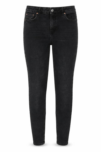 Denim & Co. Womens Grey Cotton Skinny Jeans Size 12 L30 in Regular Zip - Pockets
