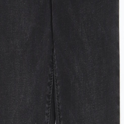 Denim & Co. Womens Grey Cotton Skinny Jeans Size 12 L30 in Regular Zip - Pockets