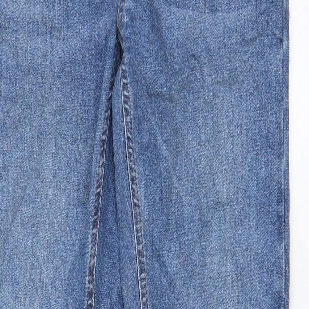 Topshop Womens Blue Cotton Skinny Jeans Size 8 L27 in Regular - Pockets