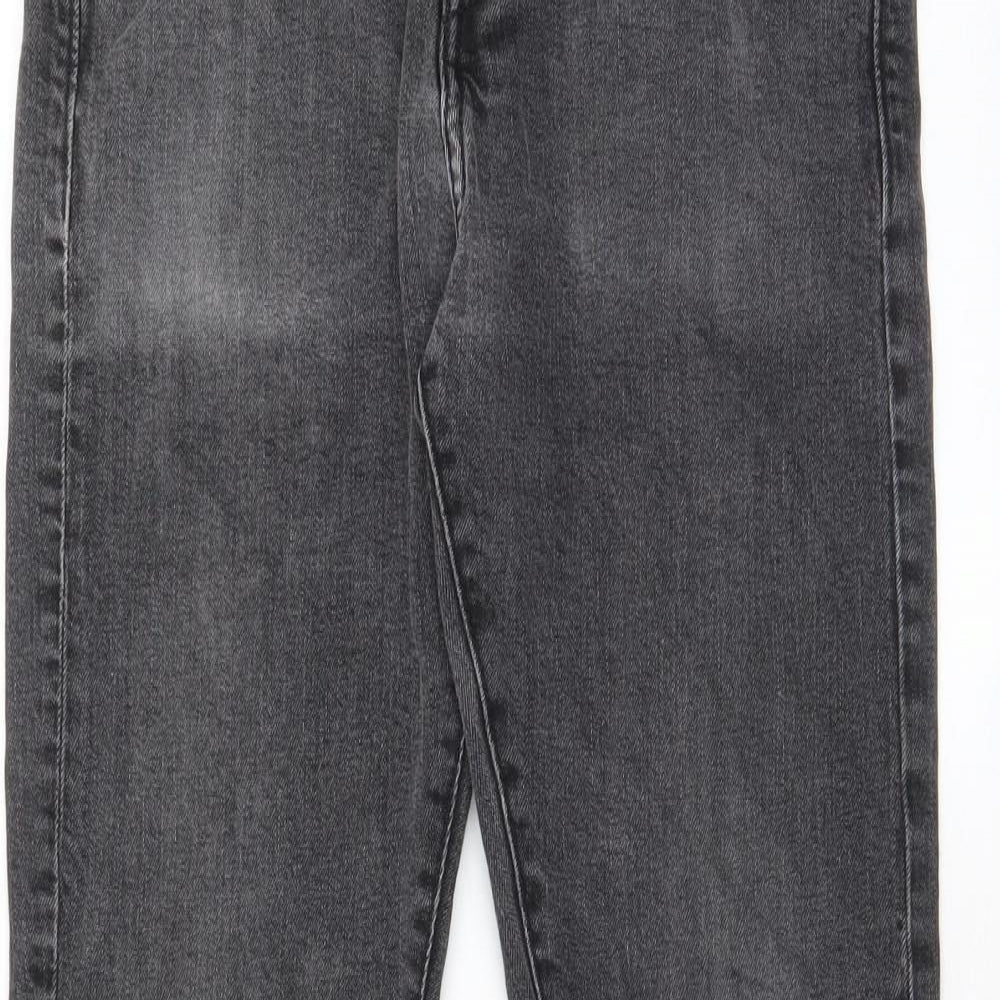 H&M Mens Grey Cotton Skinny Jeans Size 30 in L32 in Regular Zip - Pockets