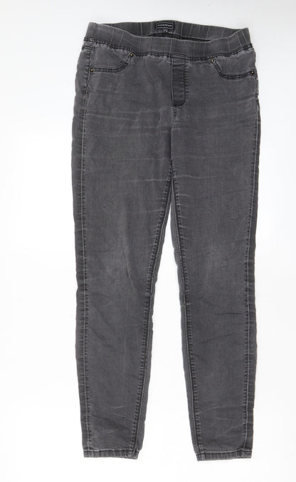 Womens UK Size 12 Warehouse Regular Fit Jegging Grey Jeans