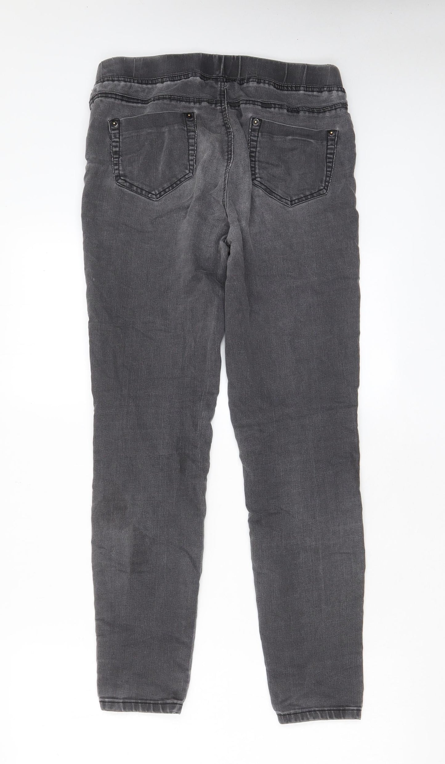 Womens UK Size 12 Warehouse Regular Fit Jegging Grey Jeans
