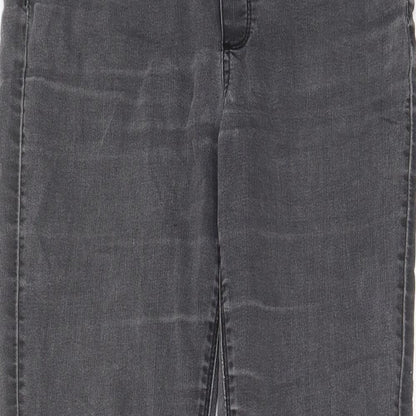 Womens UK Size 12 Warehouse Regular Fit Jegging Grey Jeans