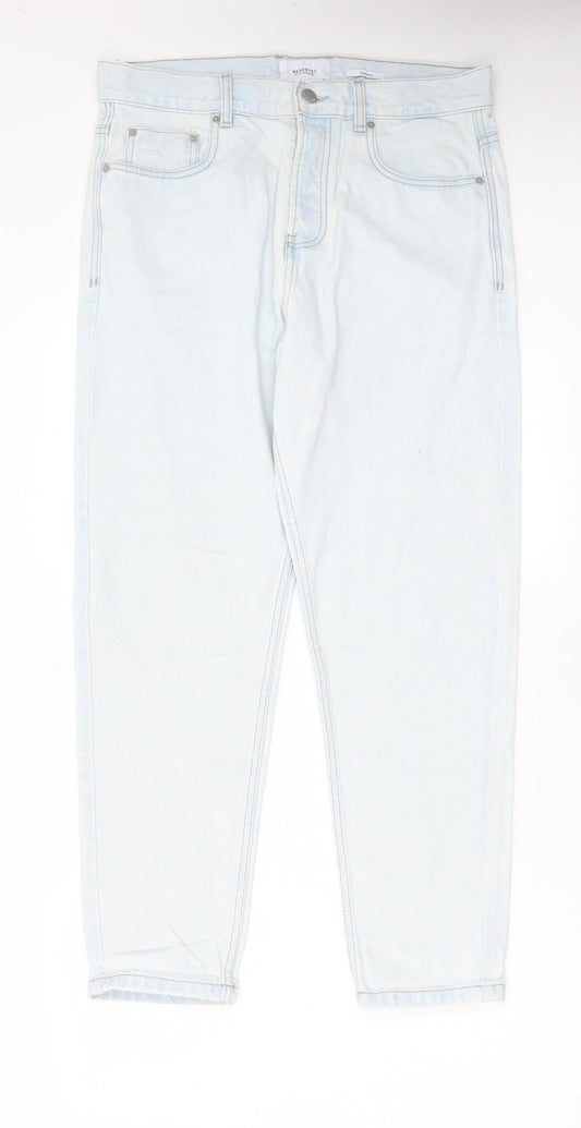 Mens UK Size 32 in RESERVED Regular Fit Straight Blue Jeans