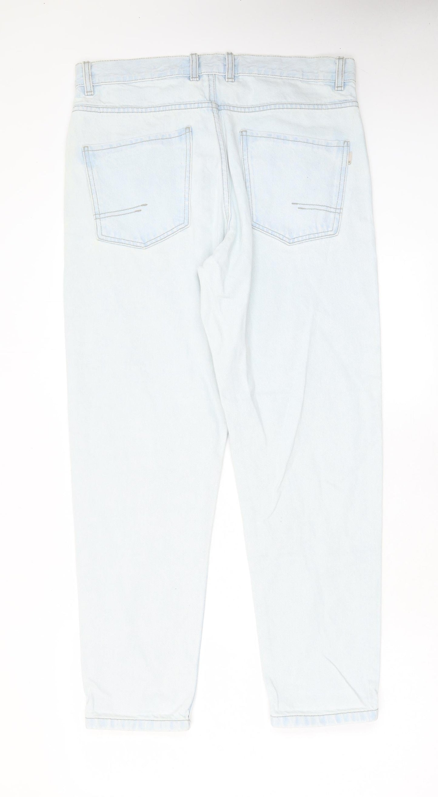 Mens UK Size 32 in RESERVED Regular Fit Straight Blue Jeans