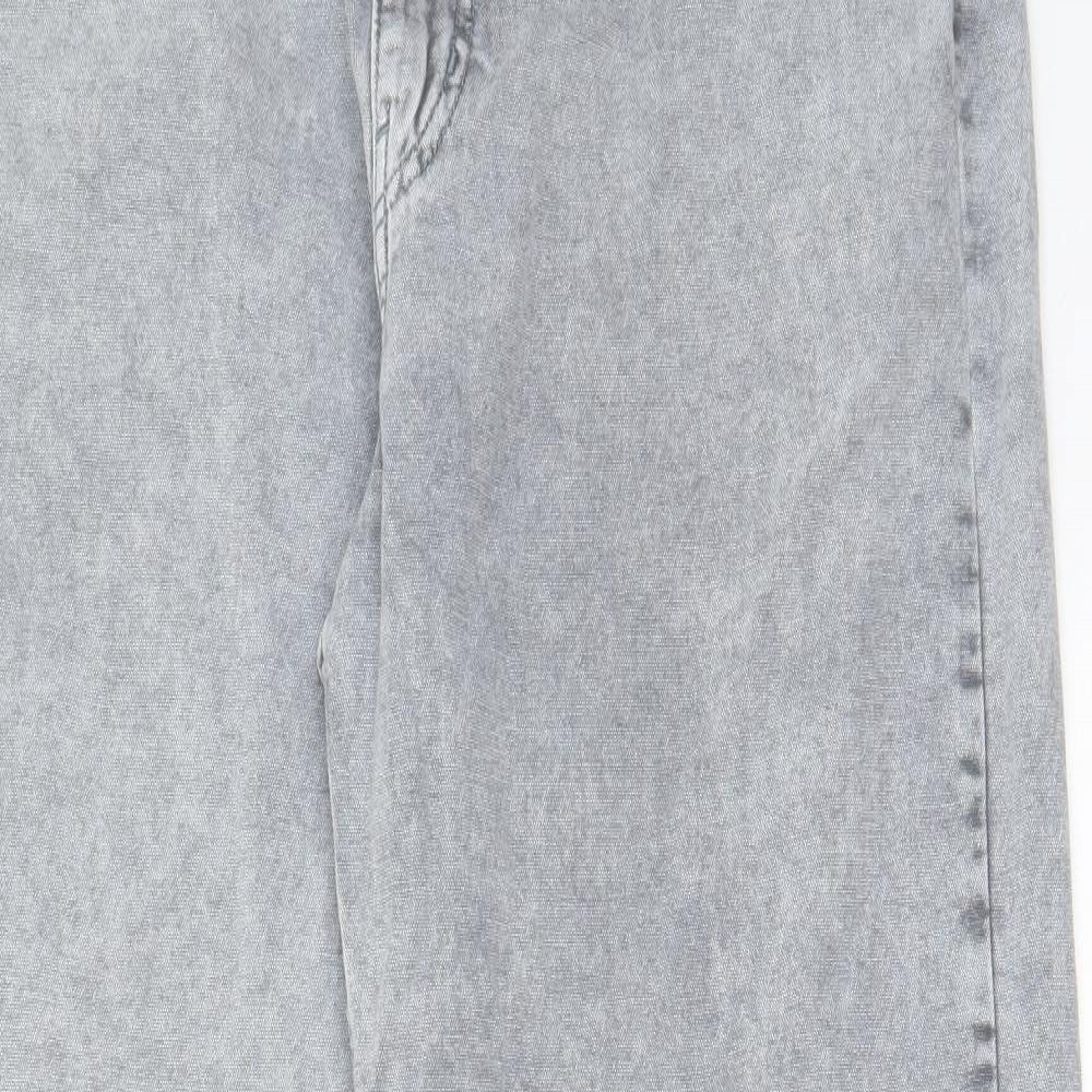 Womens UK Size 32 in Weekday Regular Fit Straight Grey Jeans