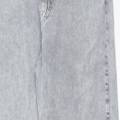 Womens UK Size 32 in Weekday Regular Fit Straight Grey Jeans