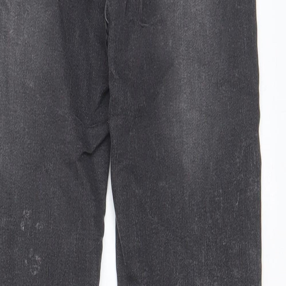 Pull&Bear Womens Grey Cotton Skinny Jeans Size 6 L26 in Regular Zip - Pockets, Belt Loops