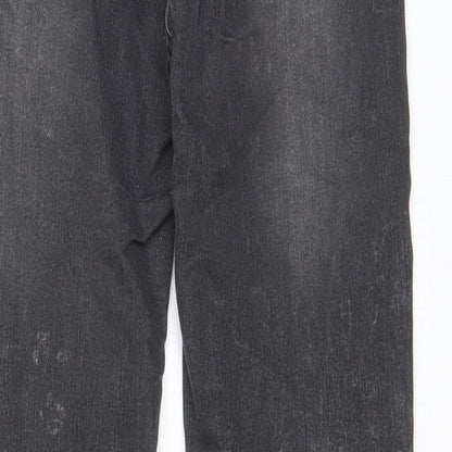 Pull&Bear Womens Grey Cotton Skinny Jeans Size 6 L26 in Regular Zip - Pockets, Belt Loops