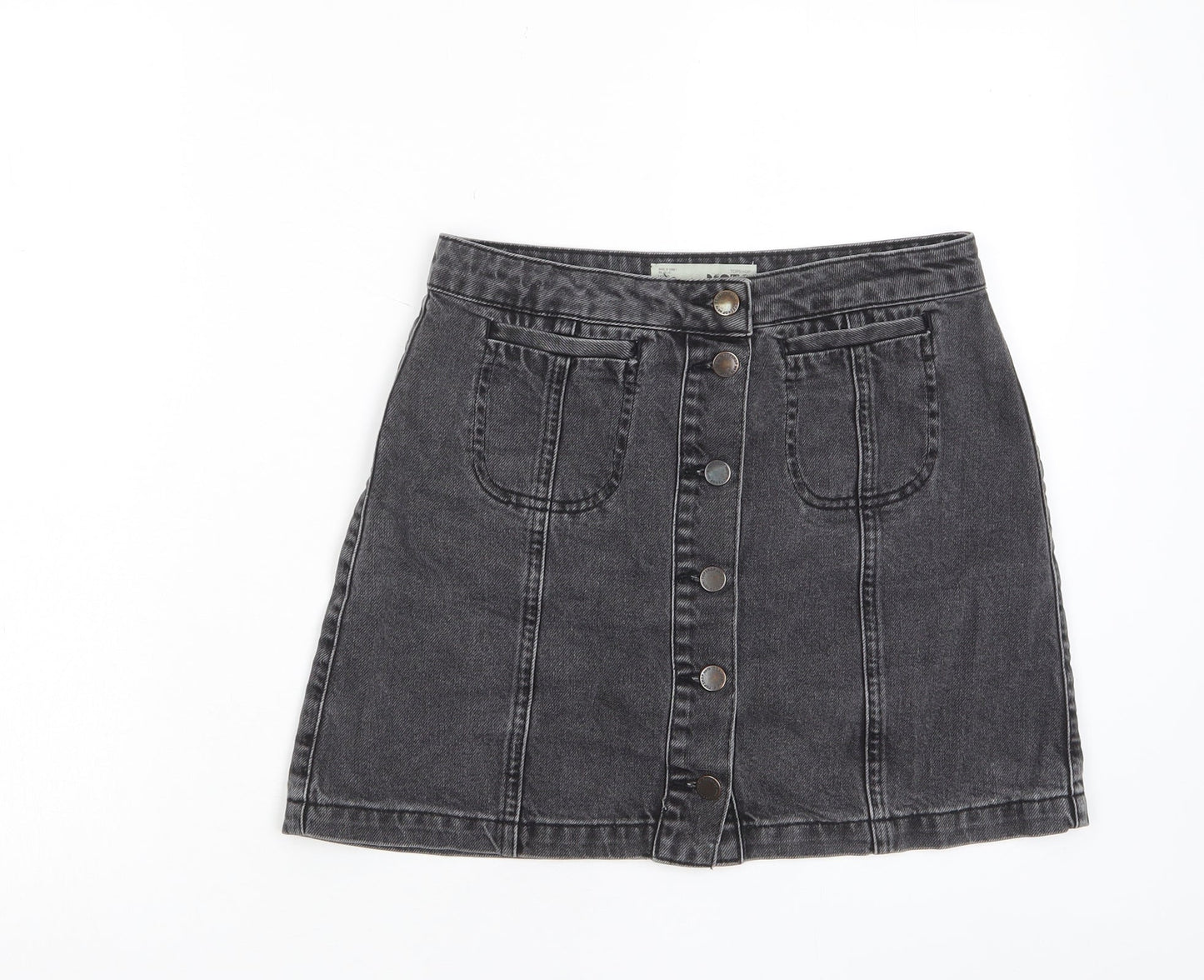 Womens UK Size 28 in Topshop A-Line Denim Skirt