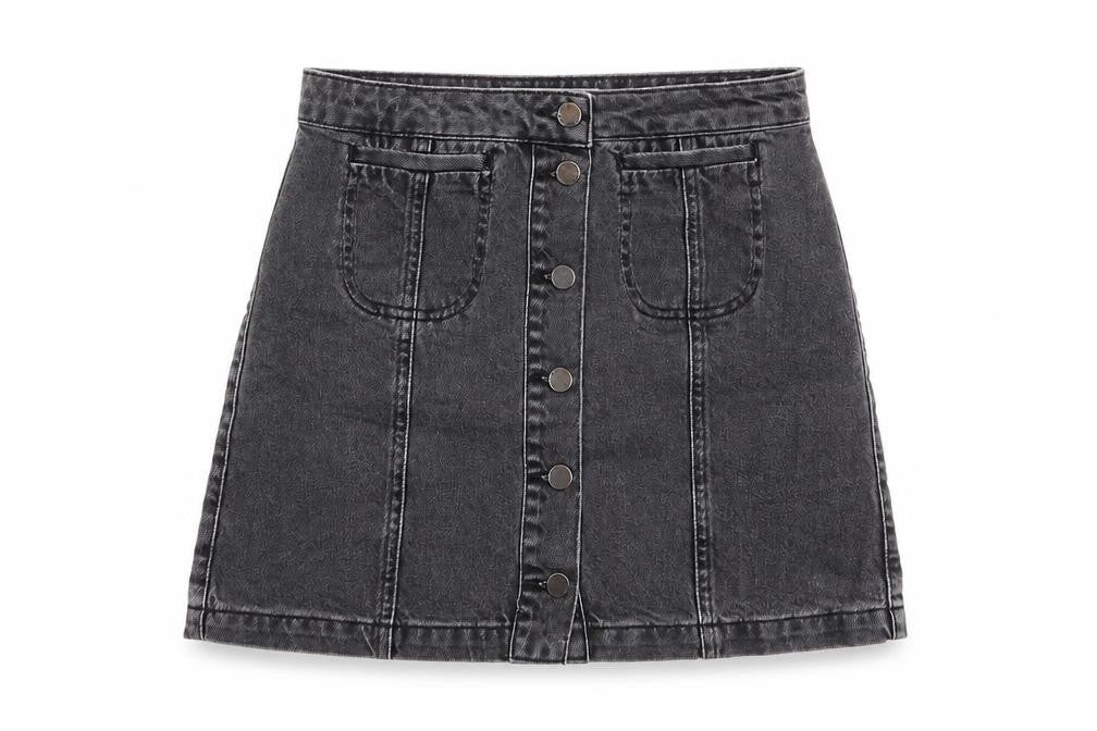 Womens UK Size 28 in Topshop A-Line Denim Skirt