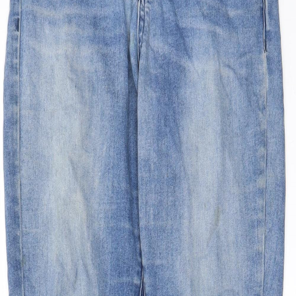 ASOS Womens Blue Cotton Skinny Jeans Size 28 in L30 in Regular Zip - Pockets, Belt Loops