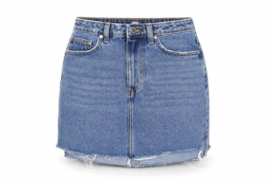 Womens UK Size 8 H&M A-Line Denim Skirt