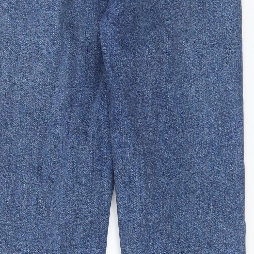 Topshop Womens Blue Cotton Skinny Jeans Size 30 in L32 in Regular Zip - Pockets, Belt Loops
