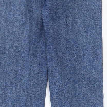 Topshop Womens Blue Cotton Skinny Jeans Size 30 in L32 in Regular Zip - Pockets, Belt Loops