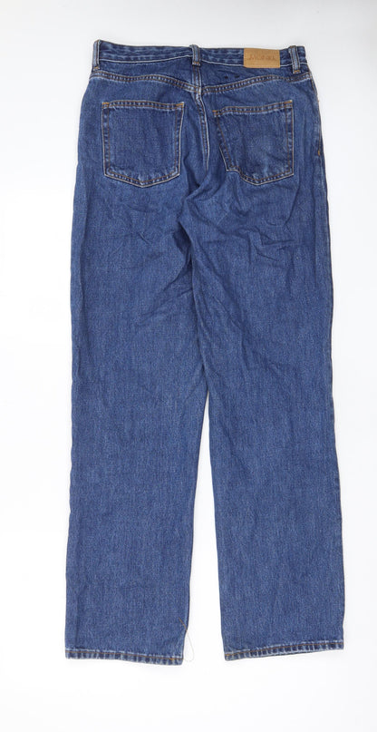 H&M Mens Blue Cotton Straight Jeans Size 28 in L31 in Regular Zip - Pockets, Belt Loops
