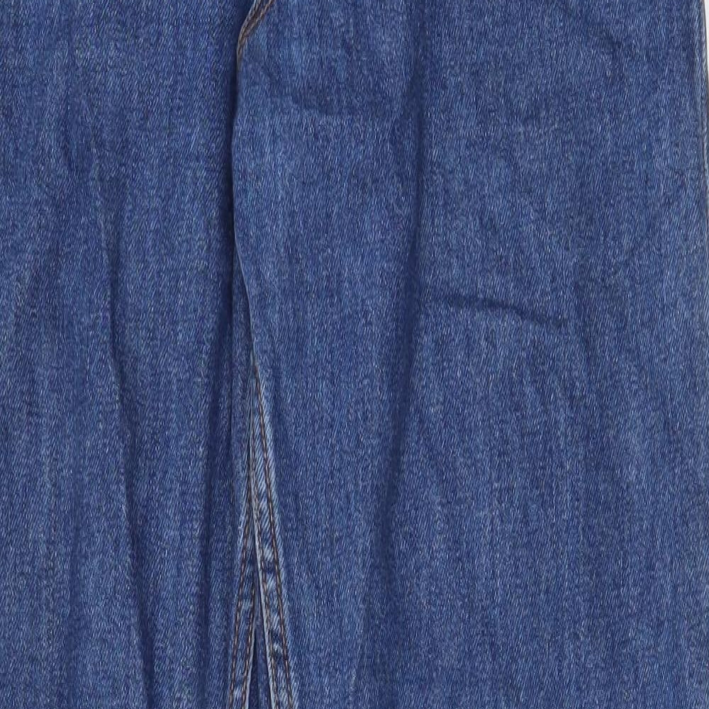 H&M Mens Blue Cotton Straight Jeans Size 28 in L31 in Regular Zip - Pockets, Belt Loops