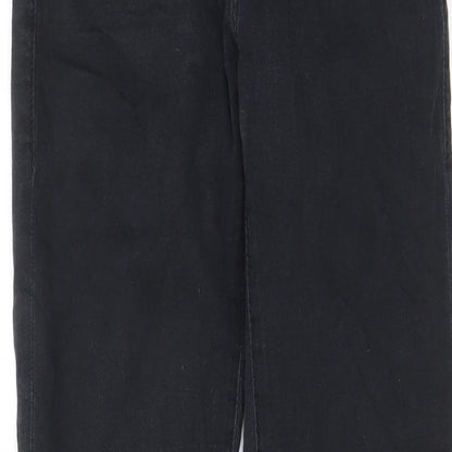 Topshop Womens Black Cotton Skinny Jeans Size 26 in L32 in Regular Zip - Pockets, Belt Loops