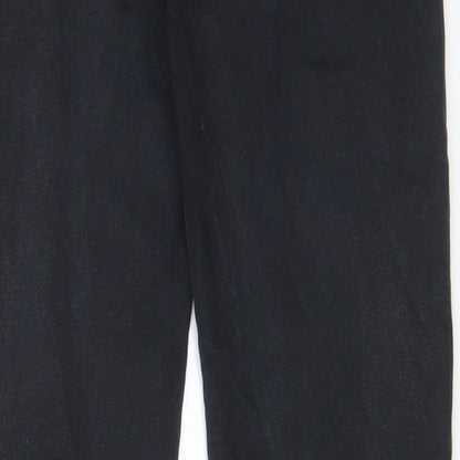 Topshop Womens Black Cotton Skinny Jeans Size 26 in L32 in Regular Zip - Pockets, Belt Loops