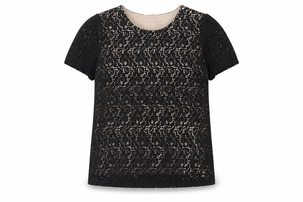 Womens UK Size 16 Oasis Black Basic T-Shirt