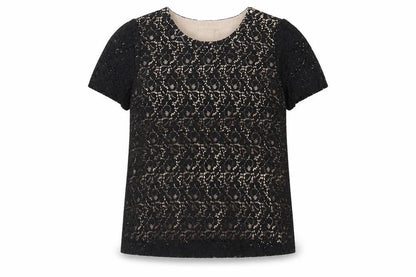 Womens UK Size 16 Oasis Black Basic T-Shirt