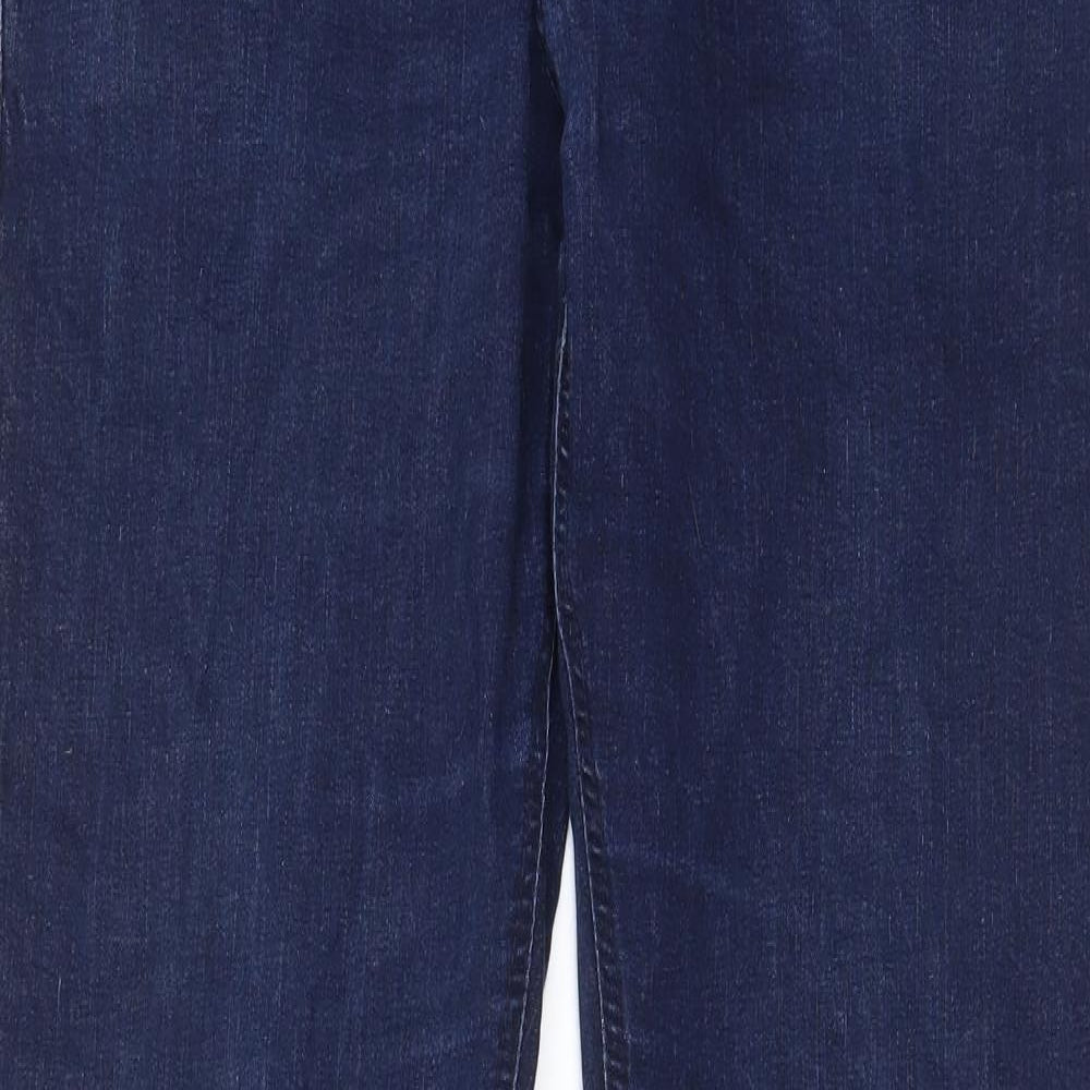 Enzo Mens Blue Cotton Straight Jeans Size 36 in L33 in Regular Button - Pockets, Belt Loops