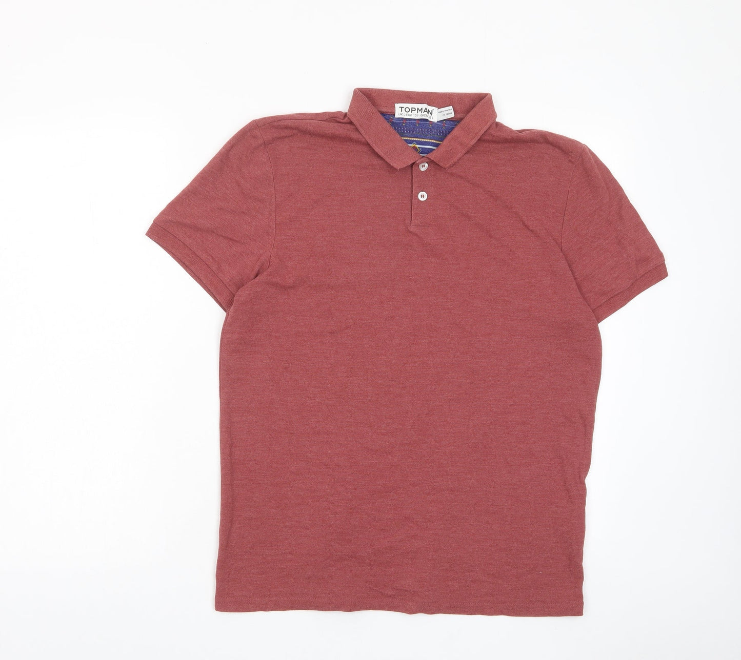 Mens UK Size L Topman Cotton Polo Shirt