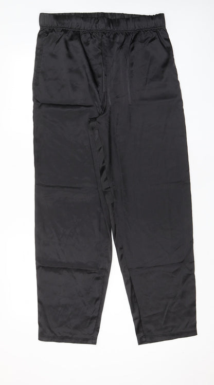 Womens UK Size L ASOS Regular Fit  Black Trousers