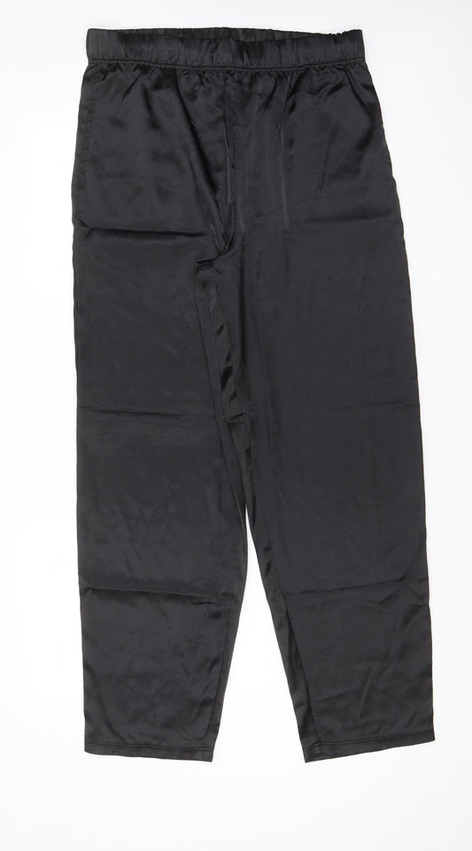 Womens UK Size L ASOS Regular Fit  Black Trousers