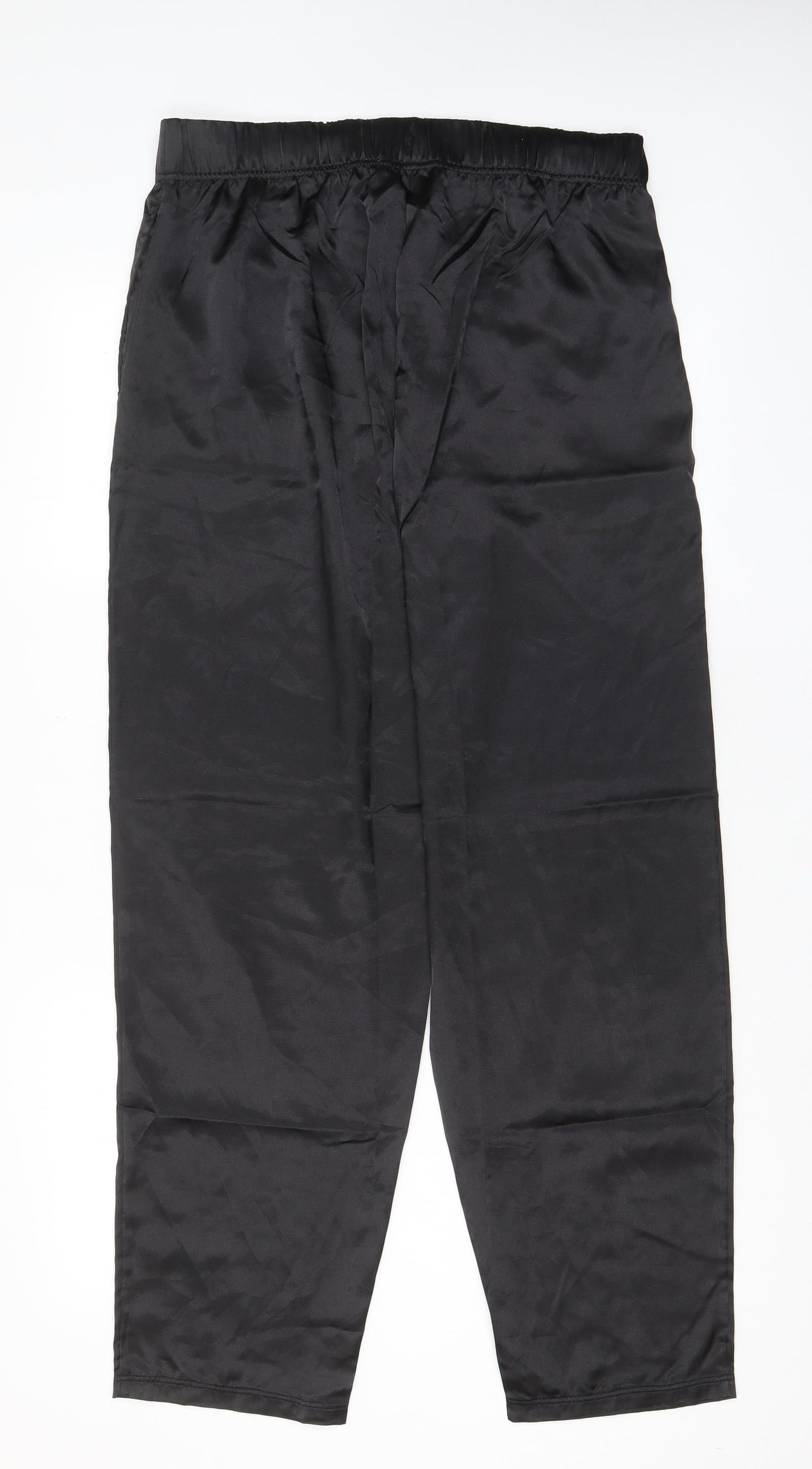 Womens UK Size L ASOS Regular Fit  Black Trousers