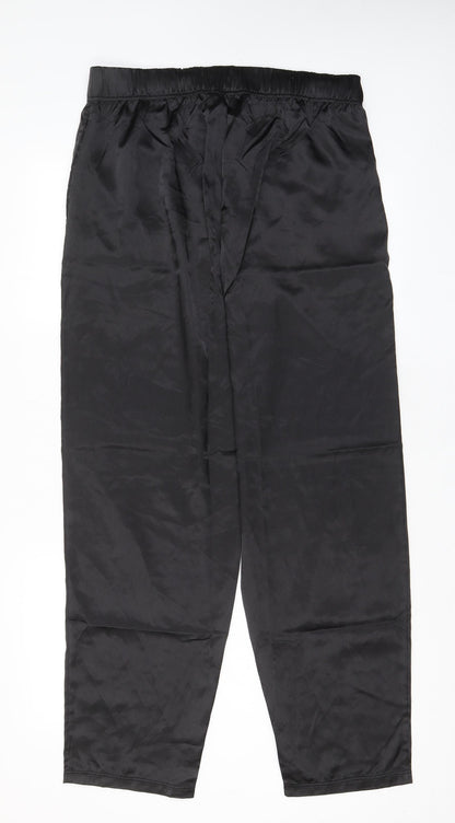 Womens UK Size L ASOS Regular Fit  Black Trousers