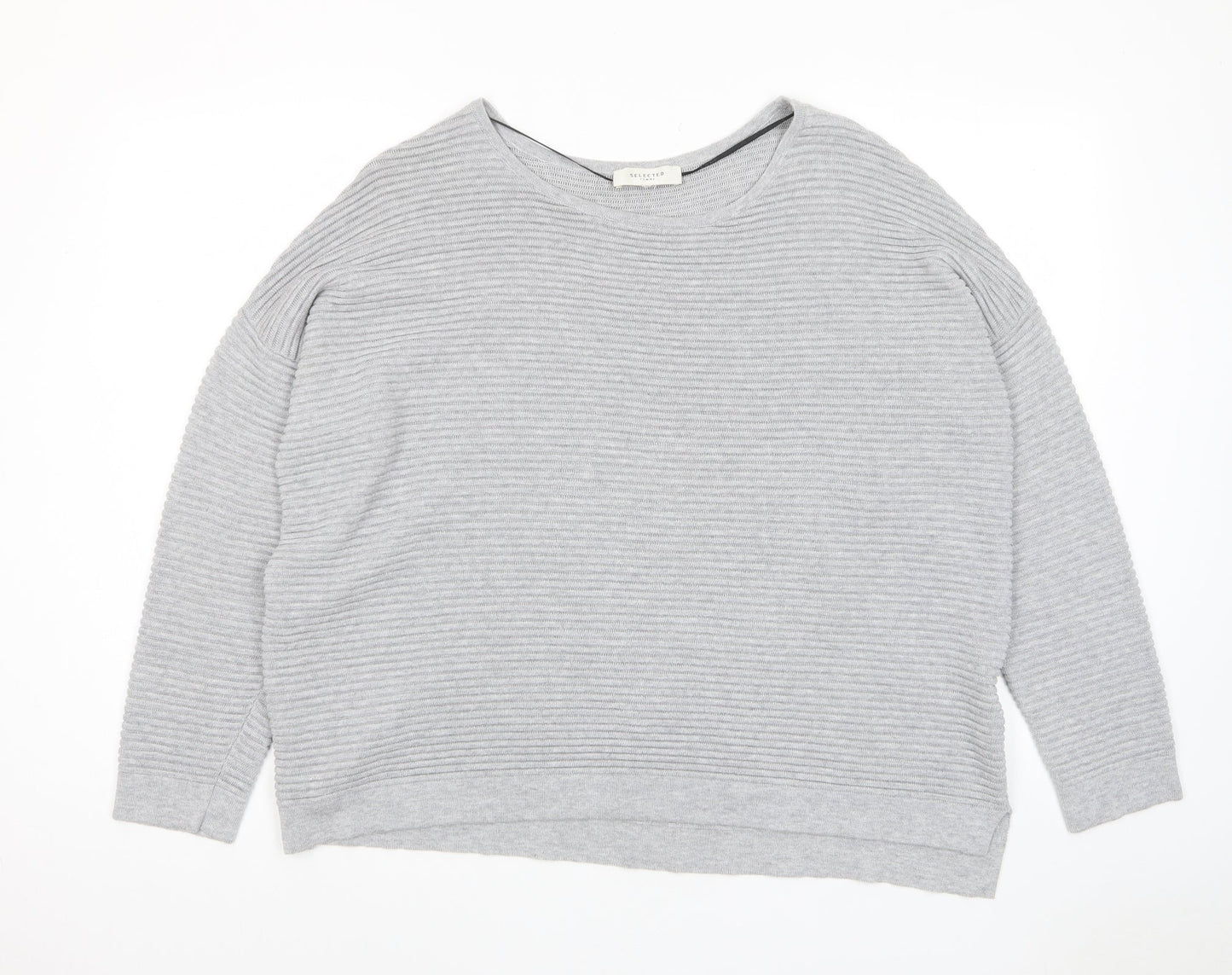 Womens UK Size XL Selected Femme Grey Pullover Jumper